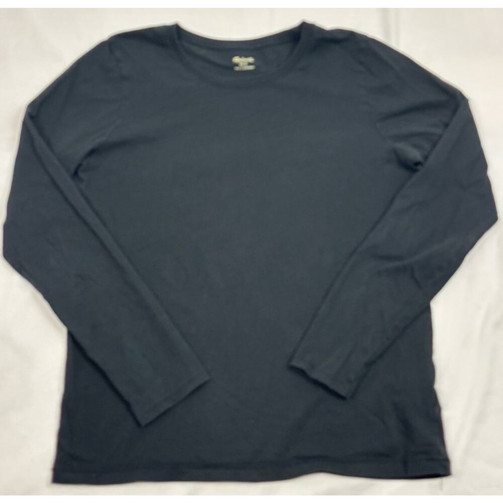 Madewell Women’s S Black Long Sleevecrew Neck T Shirt 100% Cotton Casual Preppy